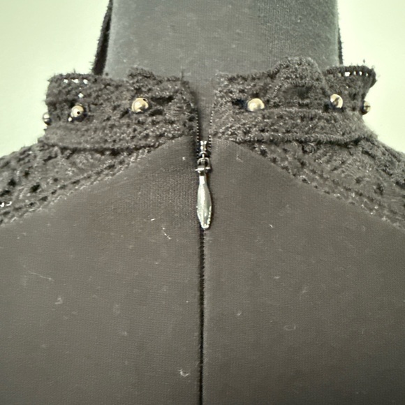 Karen Millen Black Mock Neck Cocktail Dress - Picture 6 of 8